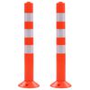 vidaXL Dopravné zahradzovacie stĺpiky, 2 ks plast 75 cm
