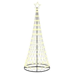 vidaXL LED vianočn&yacute; stromček Tepl&aacute; biela 250 cm Kov