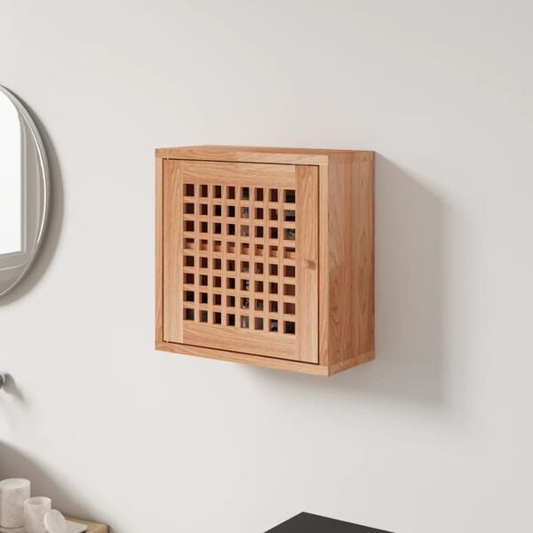 vidaXL Nástenná skrinka 42x18x42 cm masívny orech