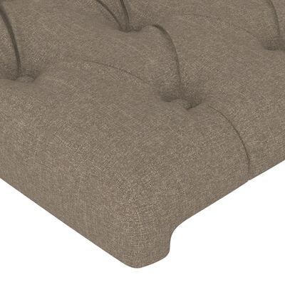 vidaXL Čelo postele so záhybmi sivohnedý 163x16x118/128 cm látka