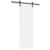 vidaXL Posuvn&eacute; dvere 78 x 211 cm Kompozitn&eacute; drevo Biela a čierna