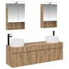 vidaXL Set kabinetov do k&uacute;peľne 5 pcs Dub artisan 50 x 14,5 x 70 cm