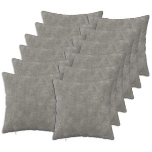 vidaXL Podložka 12 ks HEERLEN Svetlosiv&aacute; 40 x 40 cm Mikrovl&aacute;kno fleece