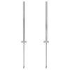 vidaXL N&aacute;hradn&eacute; oceľov&eacute; nohy 2 ks strieborn&eacute; 115 cm