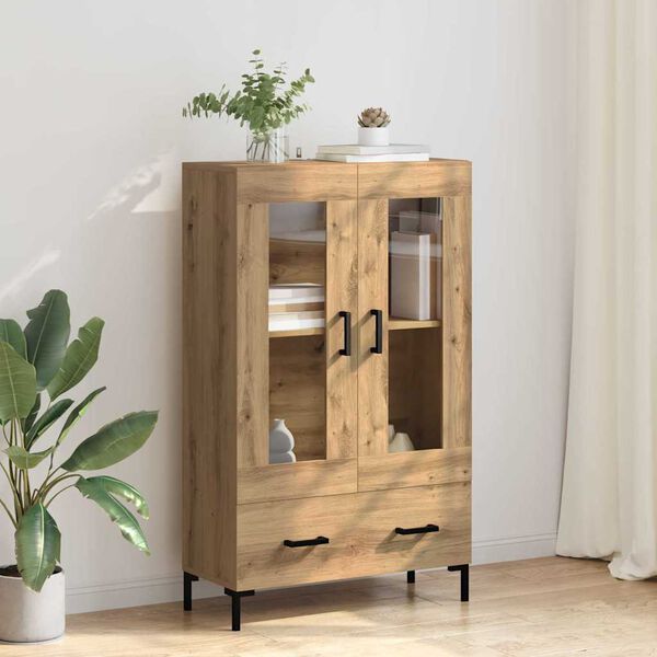 vidaXL Highboard Remeseln&yacute; dub 69,5 x 31 x 115 cm Kompozitn&eacute; drevo