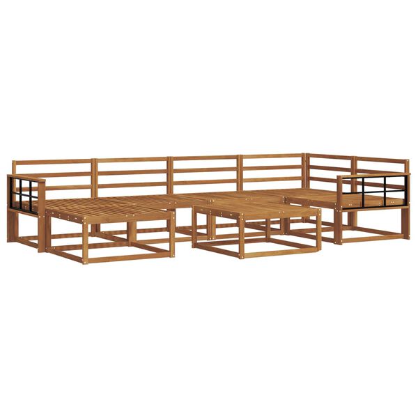 vidaXL Z&aacute;hradn&aacute; s&uacute;prava gaučov 7 pcs Pr&iacute;rodn&aacute; Pevn&eacute; ak&aacute;ciov&eacute; drevo