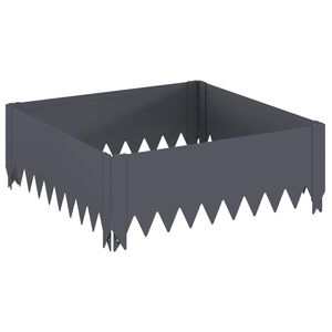 vidaXL Obrubn&iacute;k tr&aacute;vnika 60 x 60 x 20 cm Oceľ Antracitov&aacute;