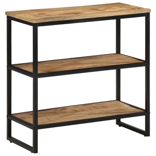 vidaXL Konzolový stolík 70x35x70 cm, surový mangový masív