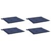 vidaXL Podložky na paletový nábytok 4 ks, námornícke modré 40x40x4 cm