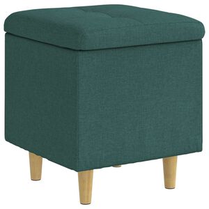 vidaXL Ottoman s &Uacute;ložn&yacute;m Priestorom Tmavozelen&aacute; 40 x 40 x 45 cm l&aacute;tka