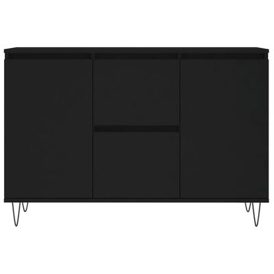 vidaXL Komoda, čierna 104x35x70 cm, kompozitné drevo