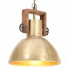 vidaXL Industri&aacute;lna z&aacute;vesn&aacute; lampa 25 W mosadzn&aacute; 30 cm okr&uacute;hla E27