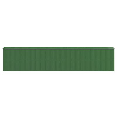 vidaXL Záhradná kôlňa zelená 192x938x223 cm pozinkovaná oceľ
