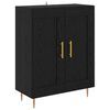 vidaXL Highboard Čierny dub 69,5 x 34 x 180 cm Kompozitn&eacute; drevo