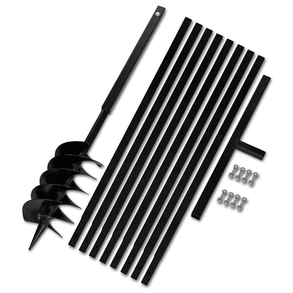 Zemn&aacute; vŕtačka 150mm s rukov&auml;ťou a 9 m oceľovou predlžovacou r&uacute;rkou