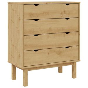 vidaXL Skrinka so z&aacute;suvkami OTTA 76,5x39,5x90 cm, borovica