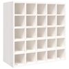 vidaXL Vinot&eacute;ka biela 56x25x56 cm mas&iacute;vne borovicov&eacute; drevo