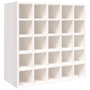 vidaXL Vinot&eacute;ka biela 56x25x56 cm mas&iacute;vne borovicov&eacute; drevo