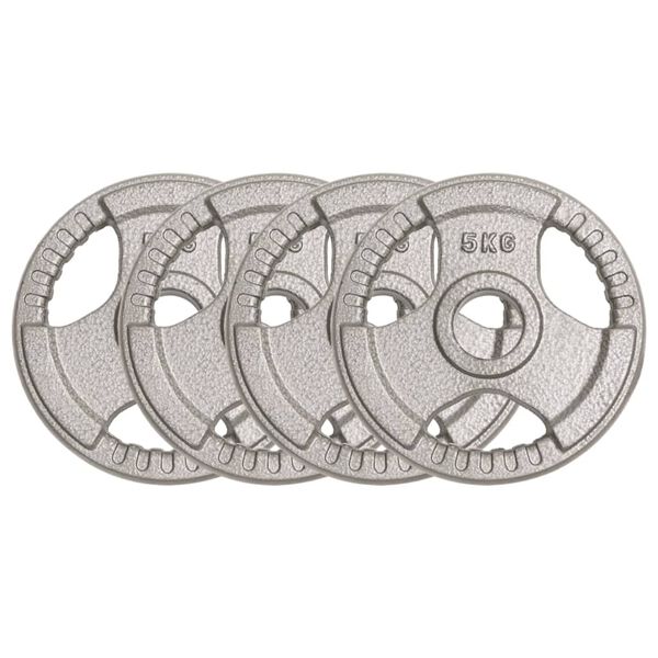 vidaXL Olympijsk&eacute; z&aacute;važia 4 ks 20 kg liatina