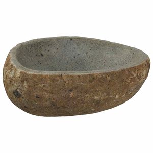 vidaXL Baňa z riečneho kameňa Svetlosiv&aacute; (30-37) x (25-30) x 12 cm