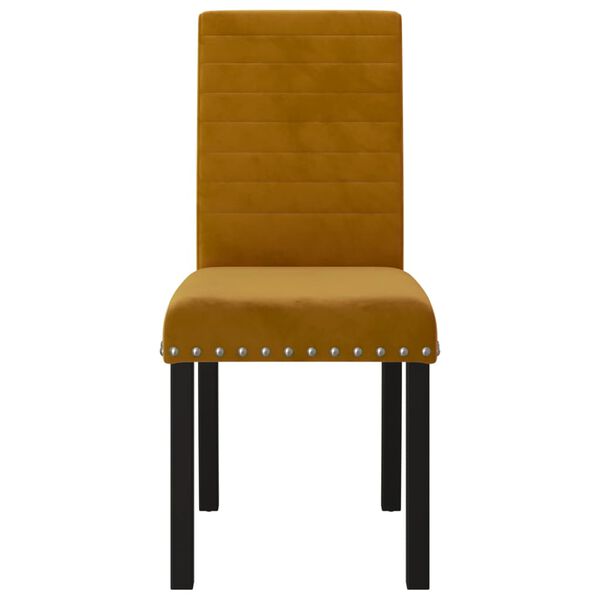 vidaXL Jed&aacute;lensk&eacute; stoličky 2 ks hned&eacute; zamatov&eacute;