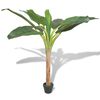 vidaXL Umel&aacute; rastlina, ban&aacute;novn&iacute;k s kvetin&aacute;čom 150 cm, zelen&yacute;