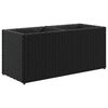 vidaXL Z&aacute;hradn&yacute; kvetin&aacute;č s 2 n&aacute;dobami čierny 72x30x32 cm polyratan