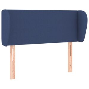 vidaXL Čelo postele so z&aacute;hybmi modr&yacute; 83x23x78/88 cm l&aacute;tka