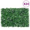 vidaXL Umel&yacute; plot z listov&yacute;ch kr&iacute;kov 24 ks zelen&yacute; 40x60 cm