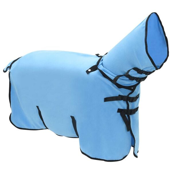 vidaXL Pl&aacute;&scaron;ť pre kone Pln&yacute; aqua 75 cm Polyester