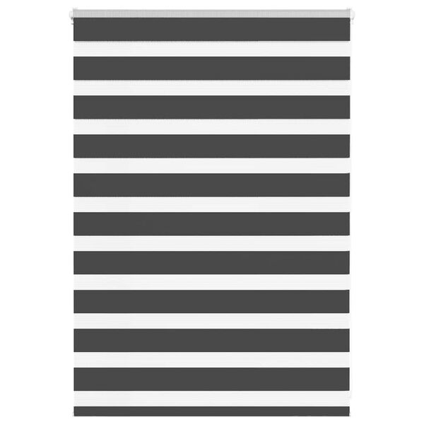 vidaXL Zebra roleta čierna 100x100 cm &scaron;&iacute;rka l&aacute;tky 95,9 cm polyester