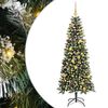vidaXL Umel&yacute; vianočn&yacute; stromček Zelen&aacute; 180 cm PVC, plast a oceľ