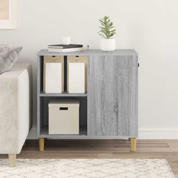 vidaXL Mačka Dom Siv&yacute; Sonoma 72 x 42.5 x 70 cm Kompozitn&eacute; drevo