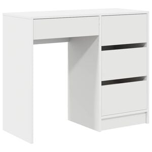 vidaXL St&ocirc;l Biela Kompozitn&eacute; drevo 90 x 37,5 x 75 cm