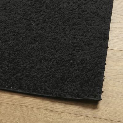 vidaXL Shaggy koberec PAMPLONA, vysoký vlas, moderný, čierny 60x110 cm