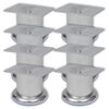 vidaXL Okr&uacute;hle nohy na pohovku 8 ks 60 mm chr&oacute;mov&eacute;