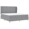 vidaXL Boxspring posteľ s matracom tmavo&scaron;ed&aacute; 90x190 cm Svetlosiv&aacute;