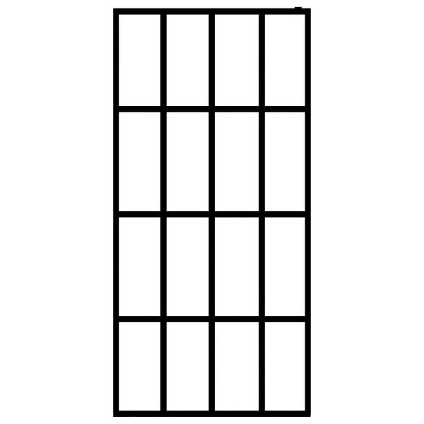 vidaXL Sprchová zástena walk-in, matné tvrdené sklo 140x195 cm