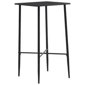 vidaXL Barov&yacute; st&ocirc;l čierny 60x60x111 cm MDF