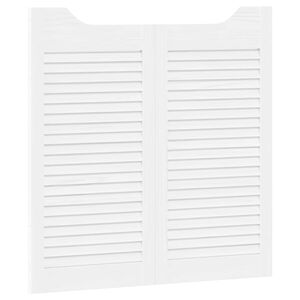 vidaXL Kladivov&eacute; dvere 2 ks 80 x 40 cm Borovicov&yacute; mas&iacute;v Biela
