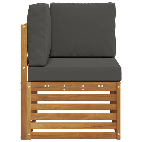 vidaXL Z&aacute;hradn&aacute; rohov&aacute; sedacia s&uacute;prava Pevn&eacute; ak&aacute;ciov&eacute; drevo Pr&iacute;rodn&aacute;