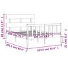 vidaXL Posteľ s matracom 120x200 cm borovicový masív