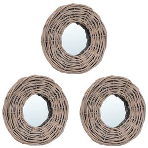 vidaXL Zrkadl&aacute; 3 ks 15 cm, pr&uacute;tie