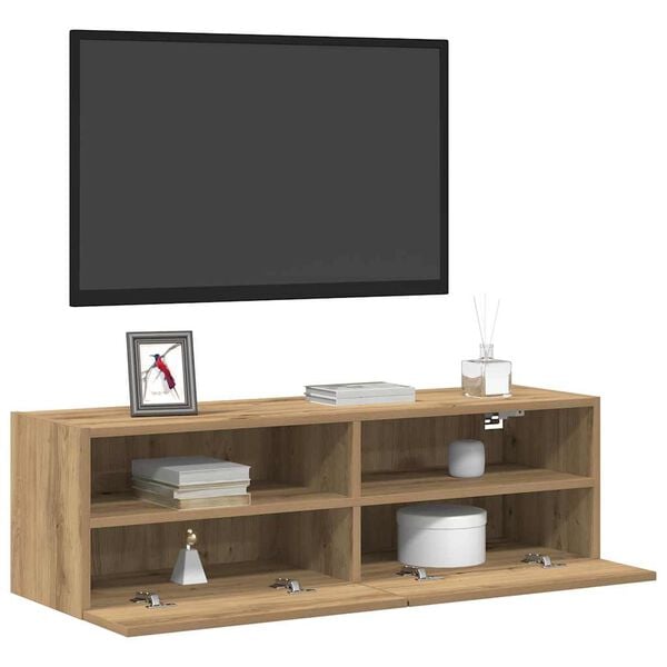 vidaXL TV n&aacute;stenn&aacute; skriňa N&aacute;stenn&yacute; 2 pcs dub artisan 100 x 30 x 30 cm