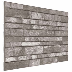 vidaXL N&aacute;stenn&eacute; panely 10 ks 100 x 50 cm Tmavosiv&aacute; EPS pena