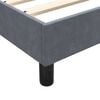 vidaXL Posteľný rám boxspring s matracom tmavosivý 80x210 cm zamat
