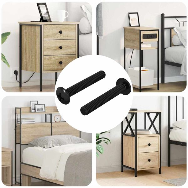 vidaXL Skrutka 2 pcs Strieborn&aacute; 5 x 30 mm Železo