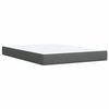 vidaXL Boxspring posteľ s matracom tmavosiv&aacute; 160x200 cm l&aacute;tka