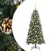 vidaXL Umel&yacute; vianočn&yacute; stromček Zelen&aacute; 120 cm PVC, plast a oceľ