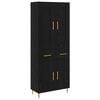 vidaXL Highboard Čierny dub 69,5 x 34 x 180 cm Kompozitn&eacute; drevo